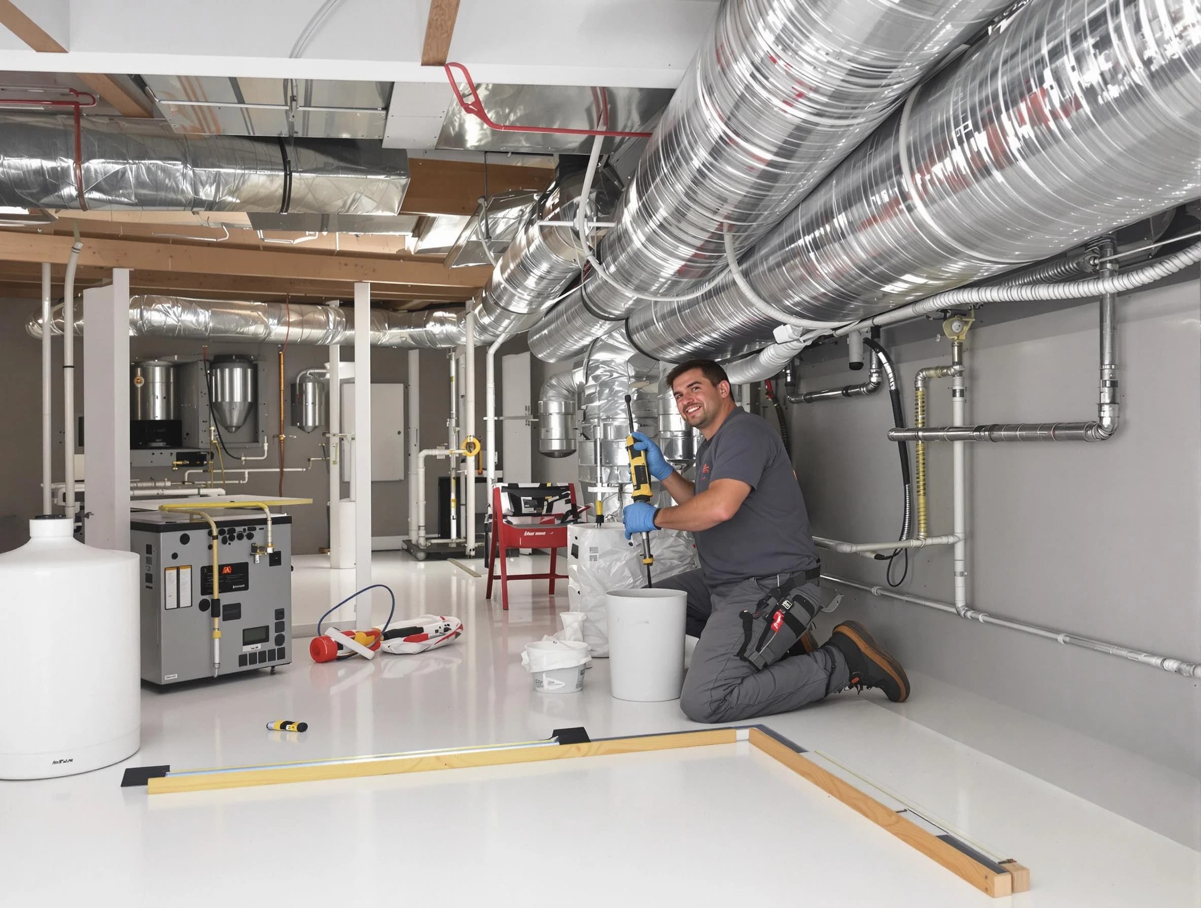Professional duct sealing service by Tecumseh Air Duct Cleaning in Tecumseh