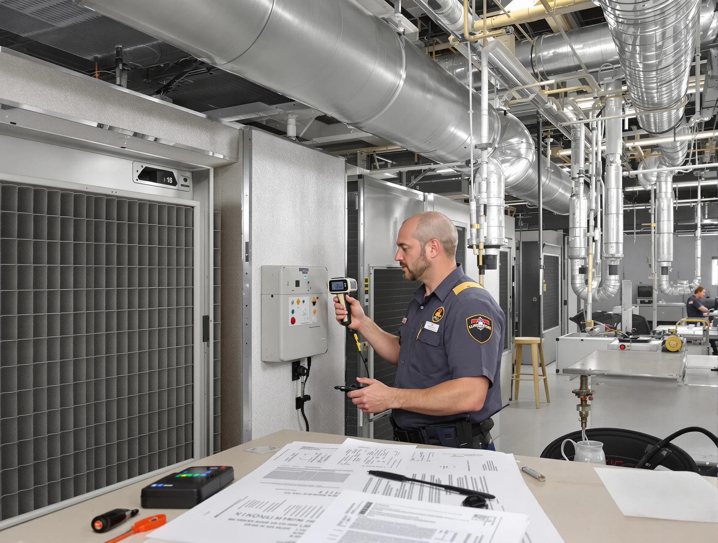 Professional filter system inspection by Tecumseh Air Duct Cleaning in Tecumseh