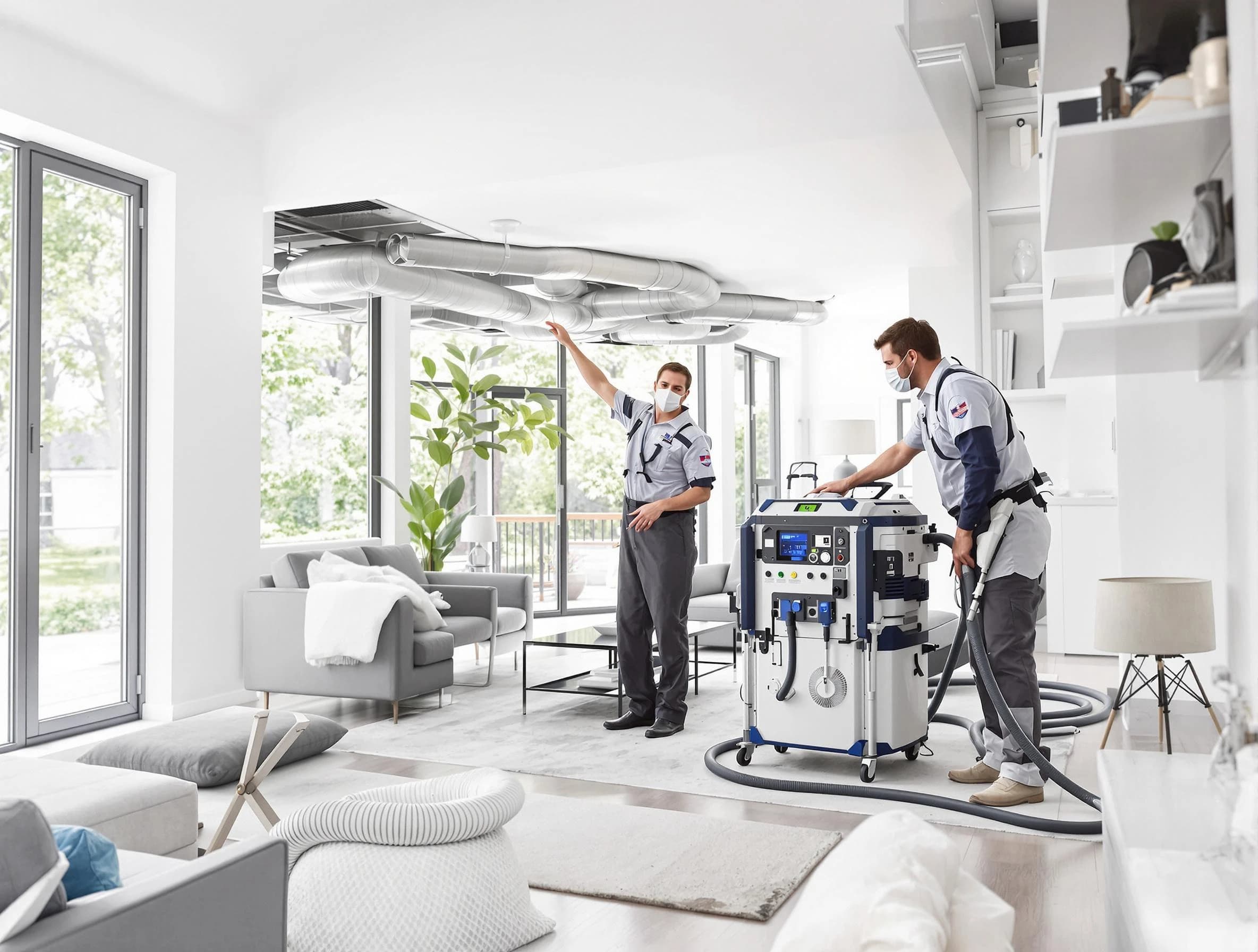 Tecumseh Air Duct Cleaning professional conducting pure air duct cleaning with state-of-the-art equipment in Tecumseh