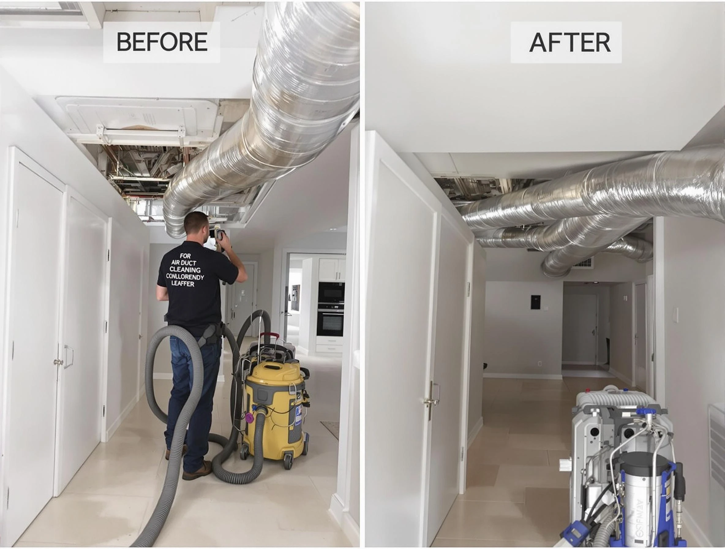 Tecumseh Air Duct Cleaning professional performing thorough air duct cleaning in Tecumseh