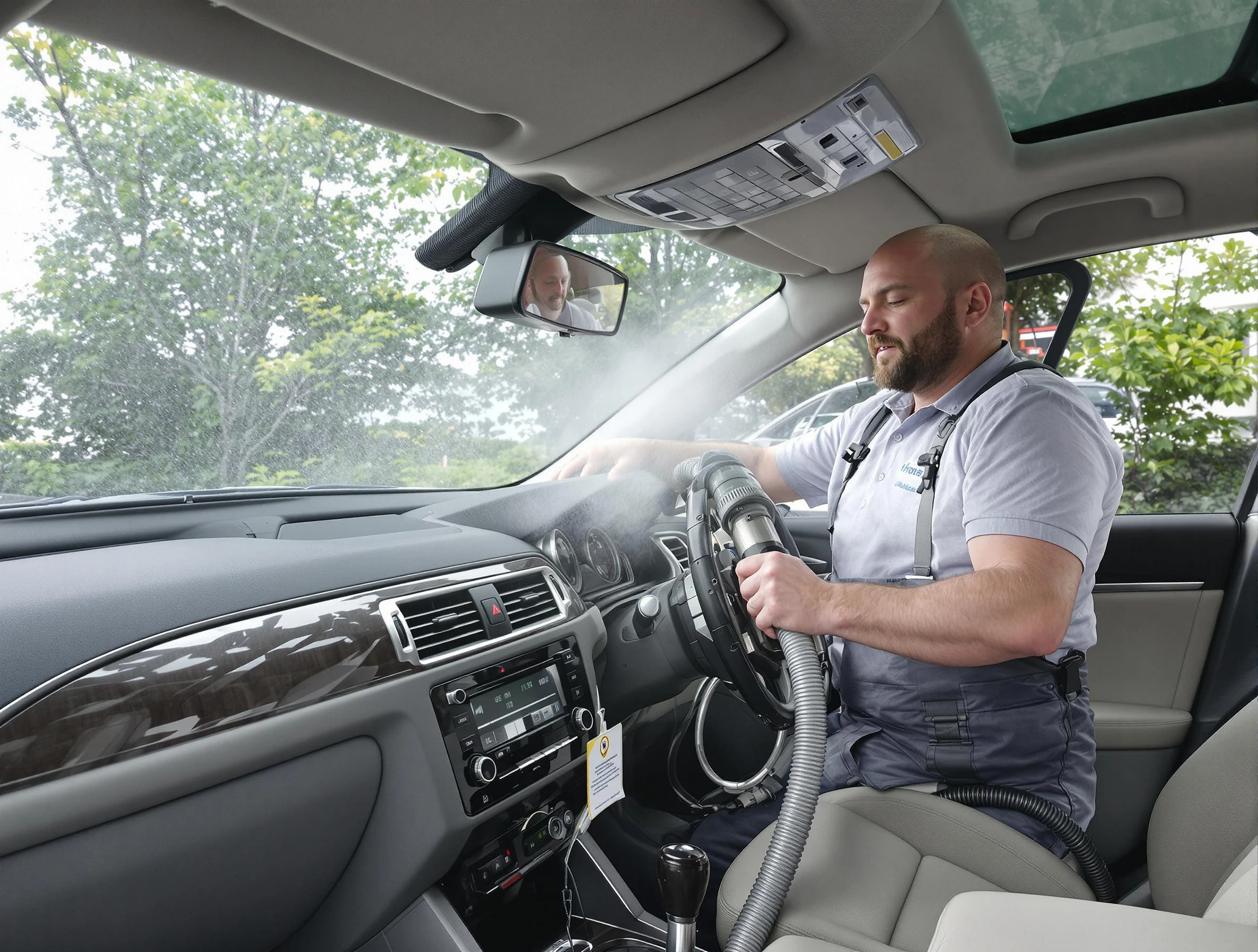 Tecumseh Air Duct Cleaning specialist performing professional car duct cleaning in Tecumseh