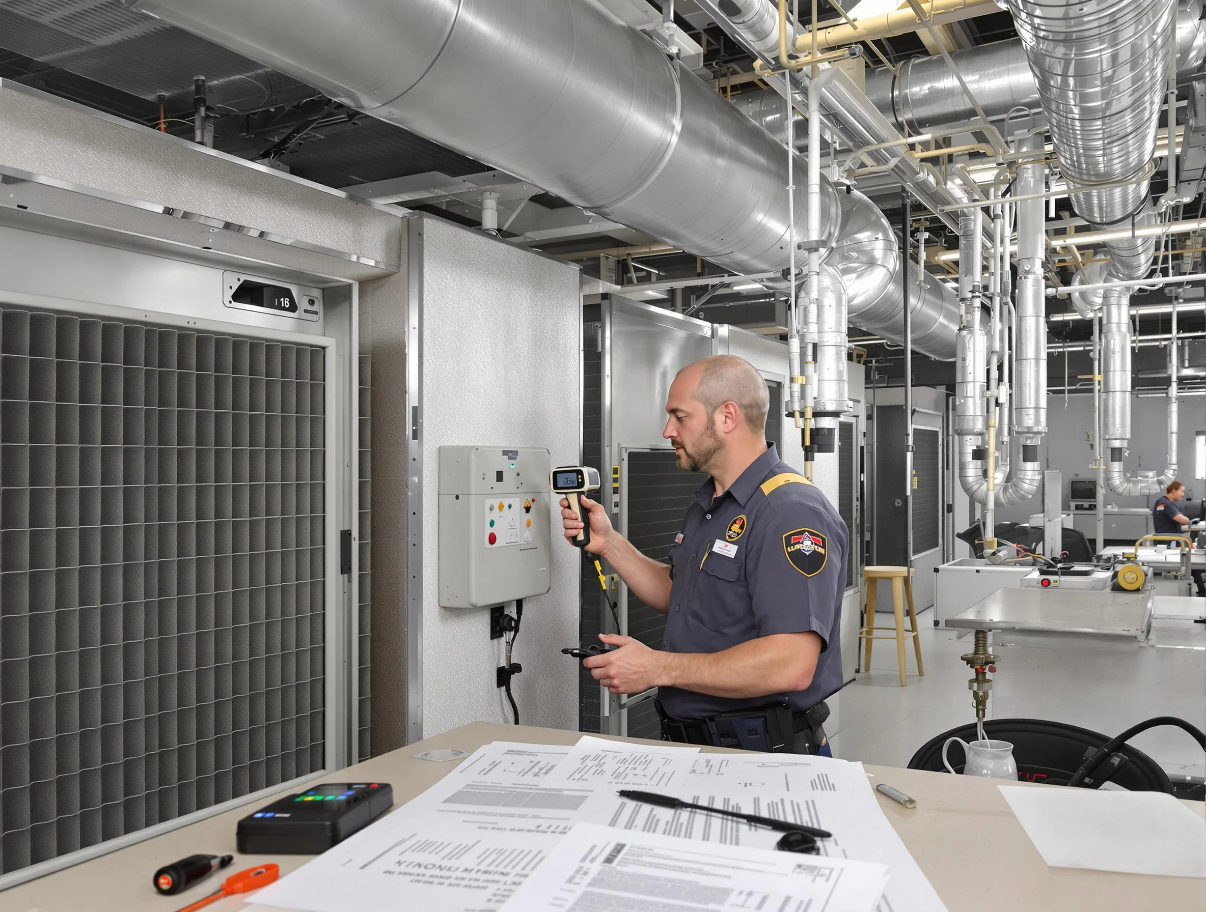 Professional filter system inspection by Tecumseh Air Duct Cleaning in Tecumseh